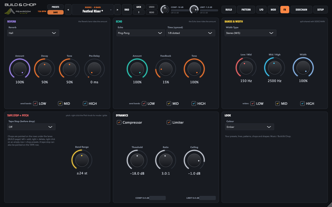 Build and Chop FX page